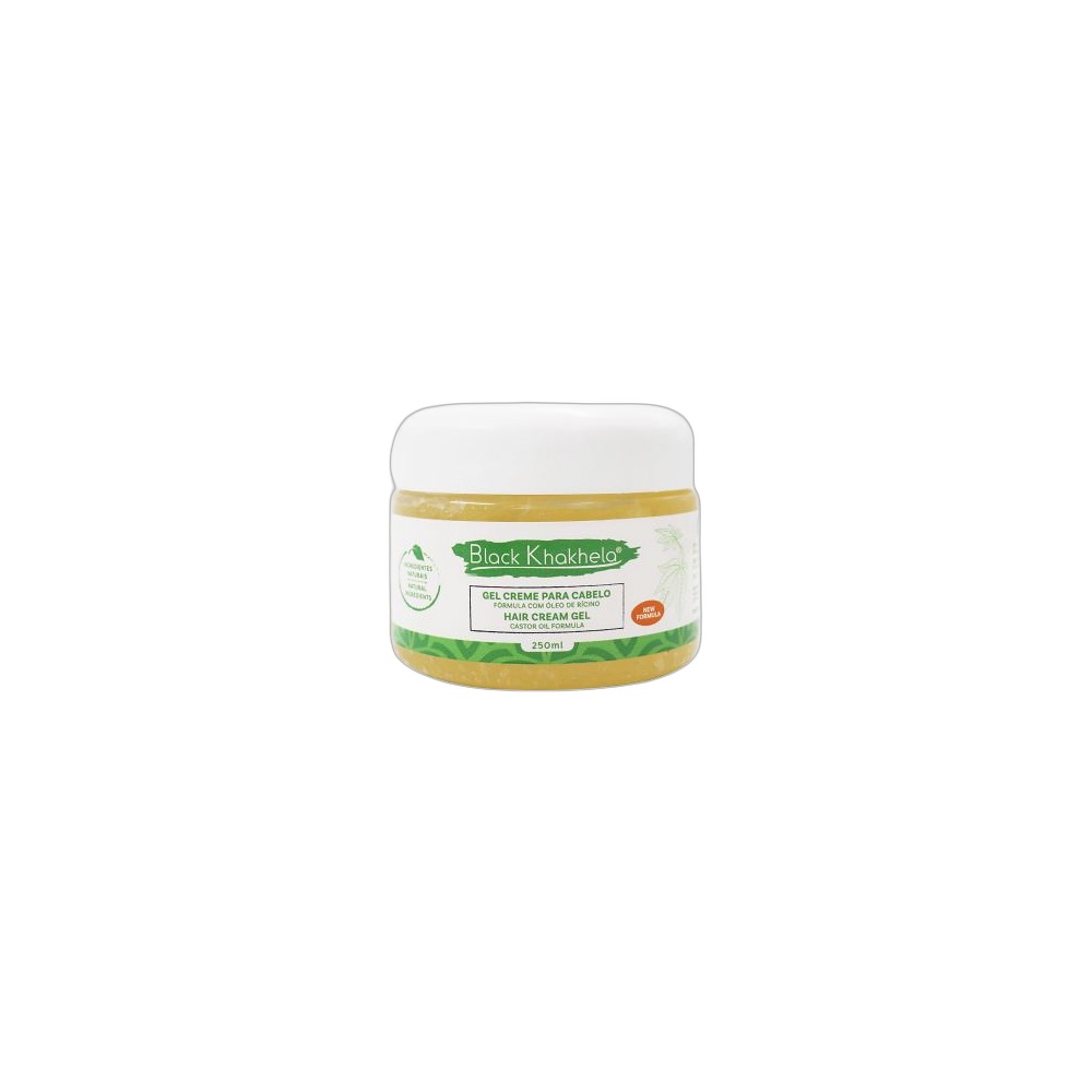 Gel Creme Para Cabelo Black Khakhela, 250 ml