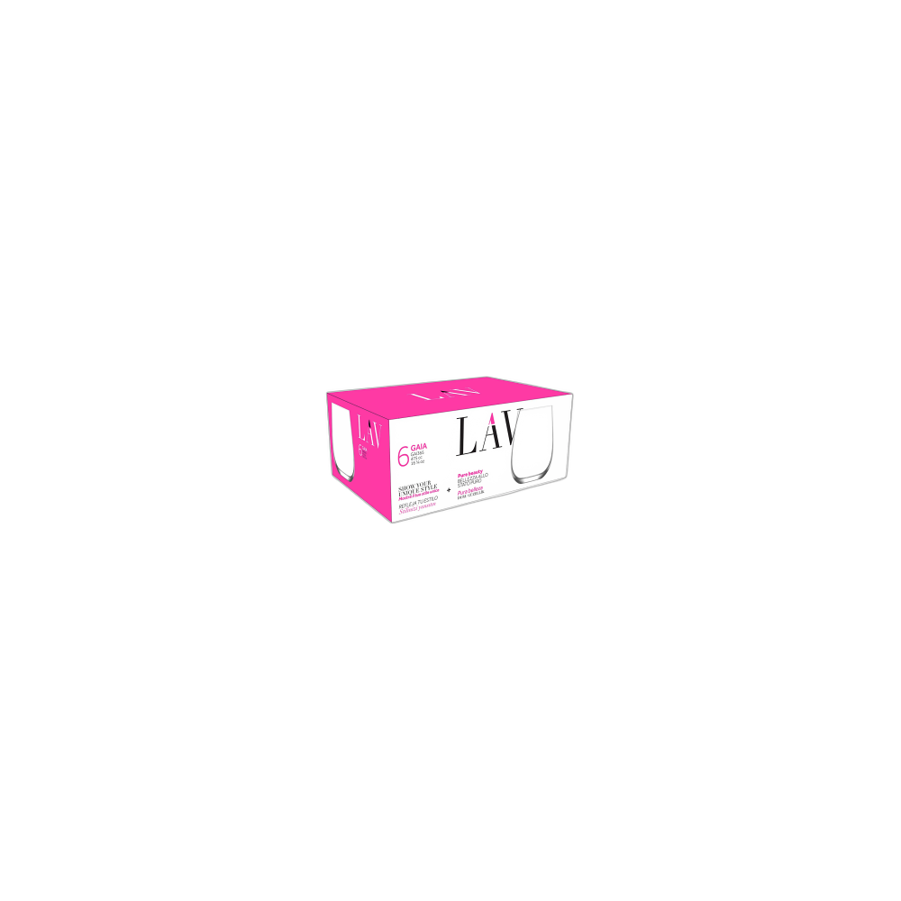 Copos De Sumo Lav Gaia, 6 X 475 ml