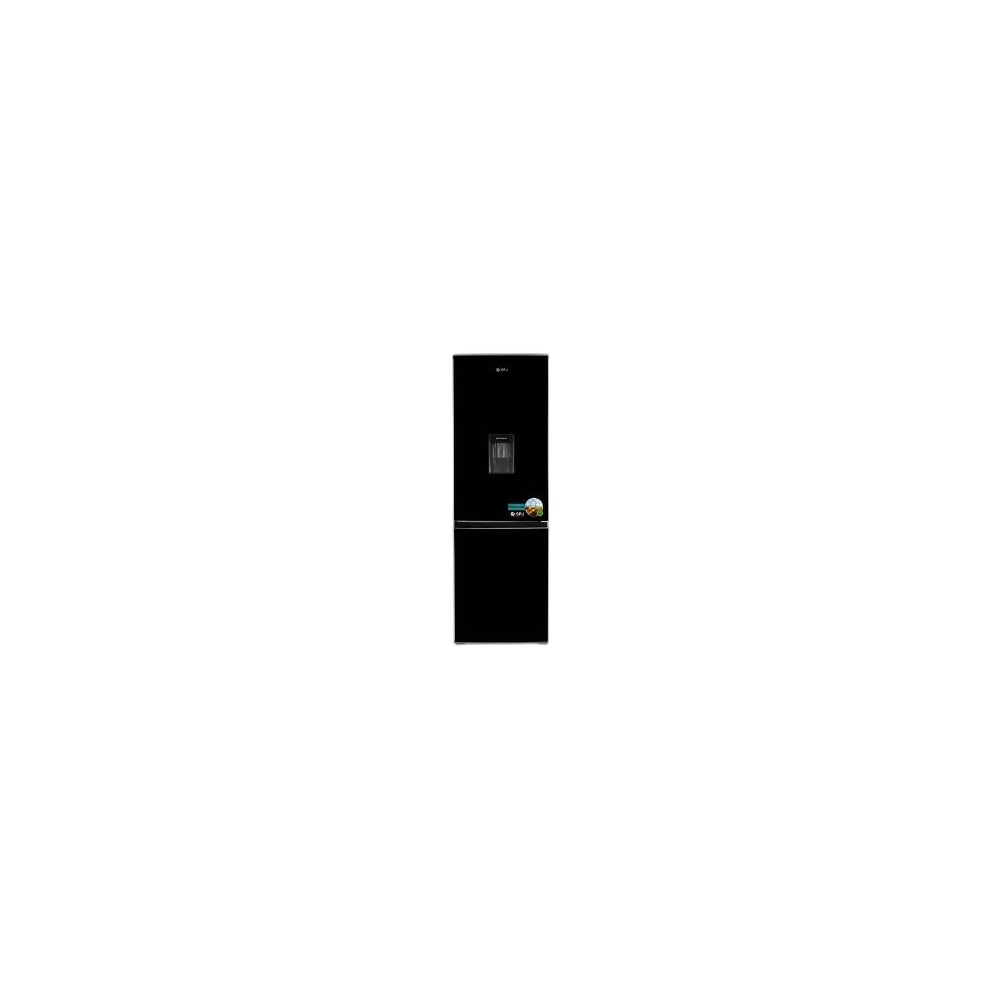 Geleira Spj 2 Portas 320L Rfgd-Bblu429C Com Dispensador De Água, Vidro Preto