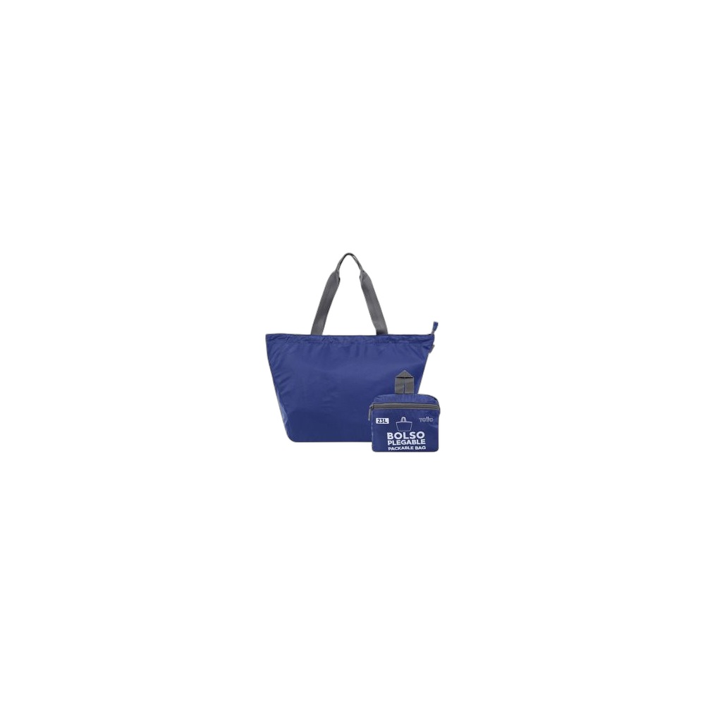 Bolsa Compras Totto Dobrável Ramel, Azul