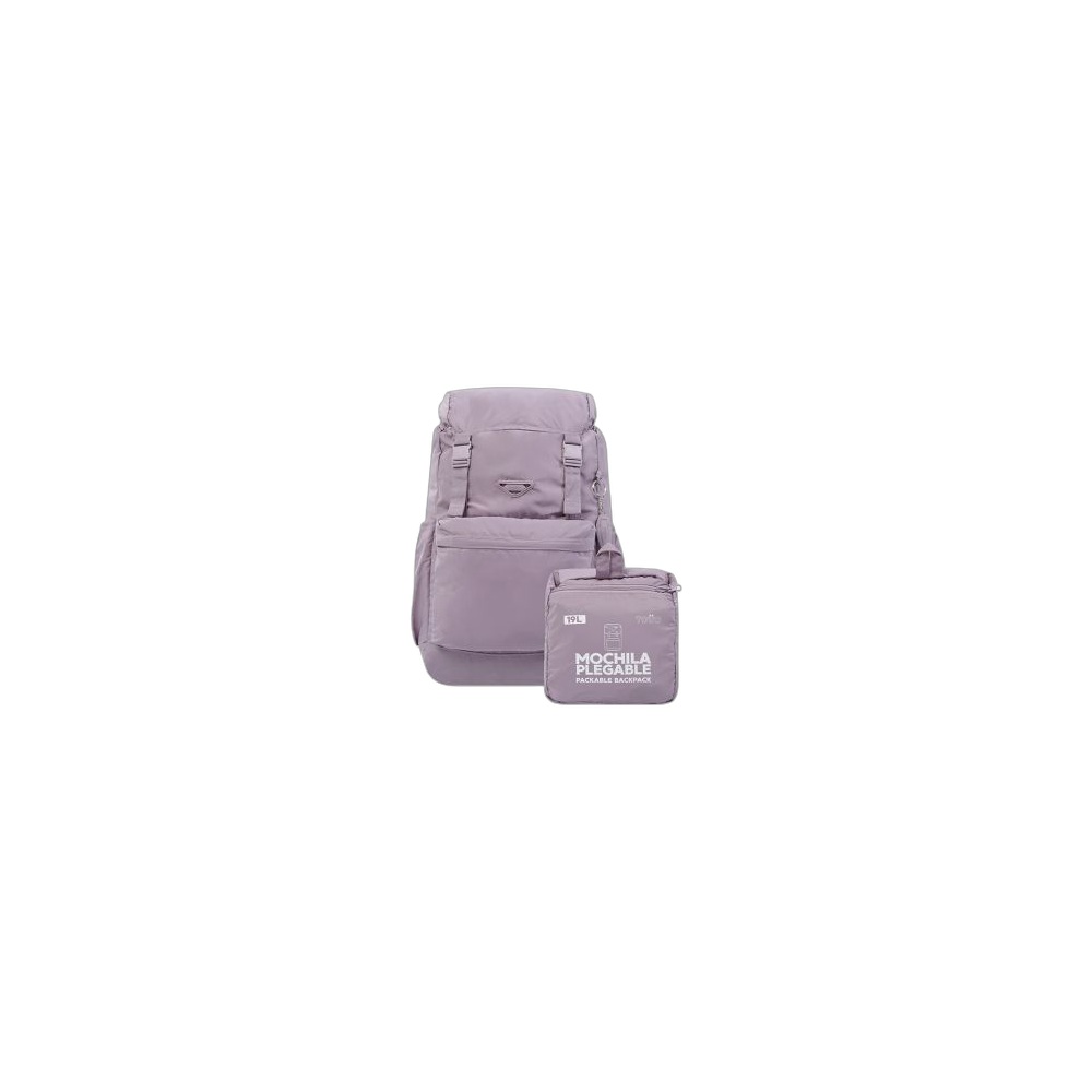 Mochila Totto Dobrável Colapse, Roxo