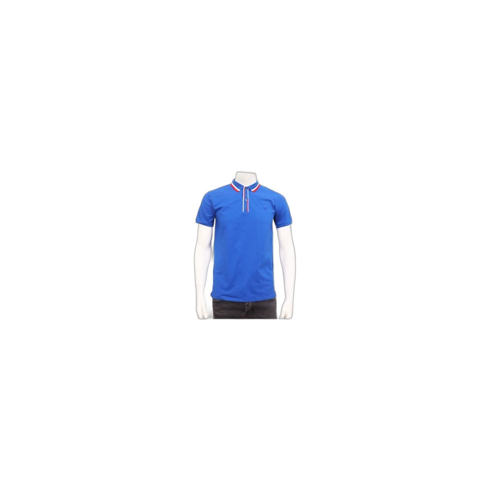 Camiseta Masculina Com Gola Aiiz, Azul