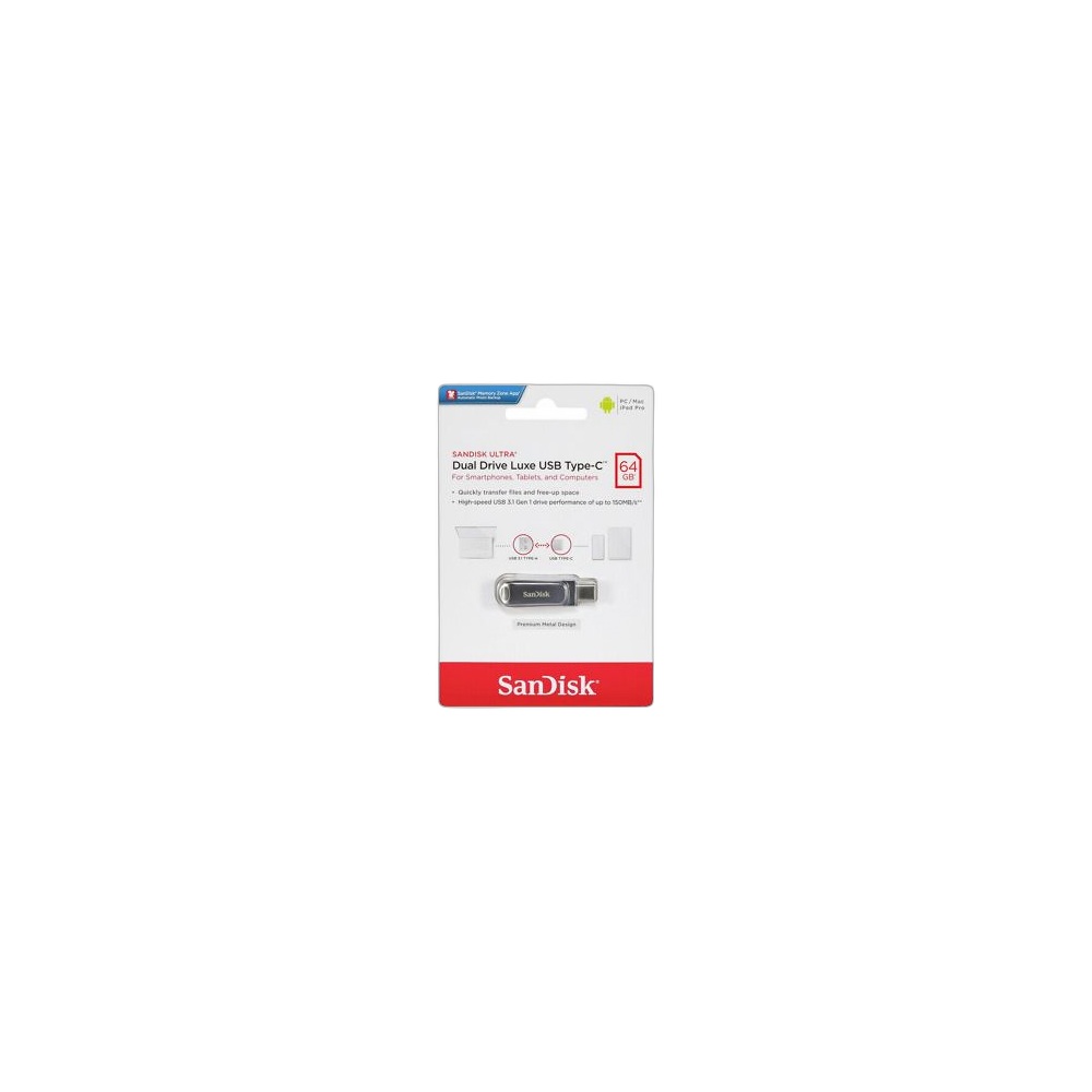 Flash Drive Sandisk Otg Usb Type-C Usb 3.2, 32 Gb