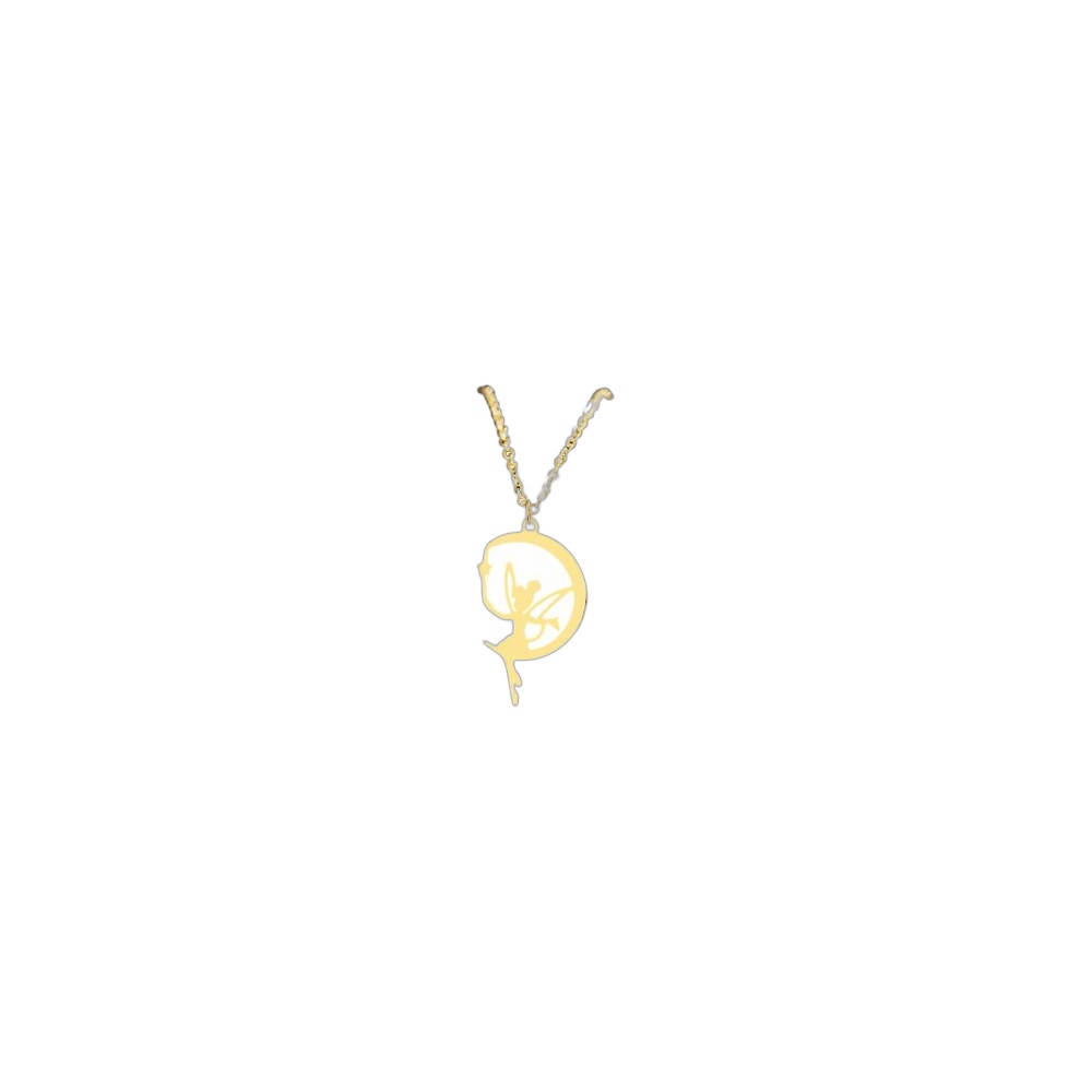 Colar Feminino Inox Dourado 20354