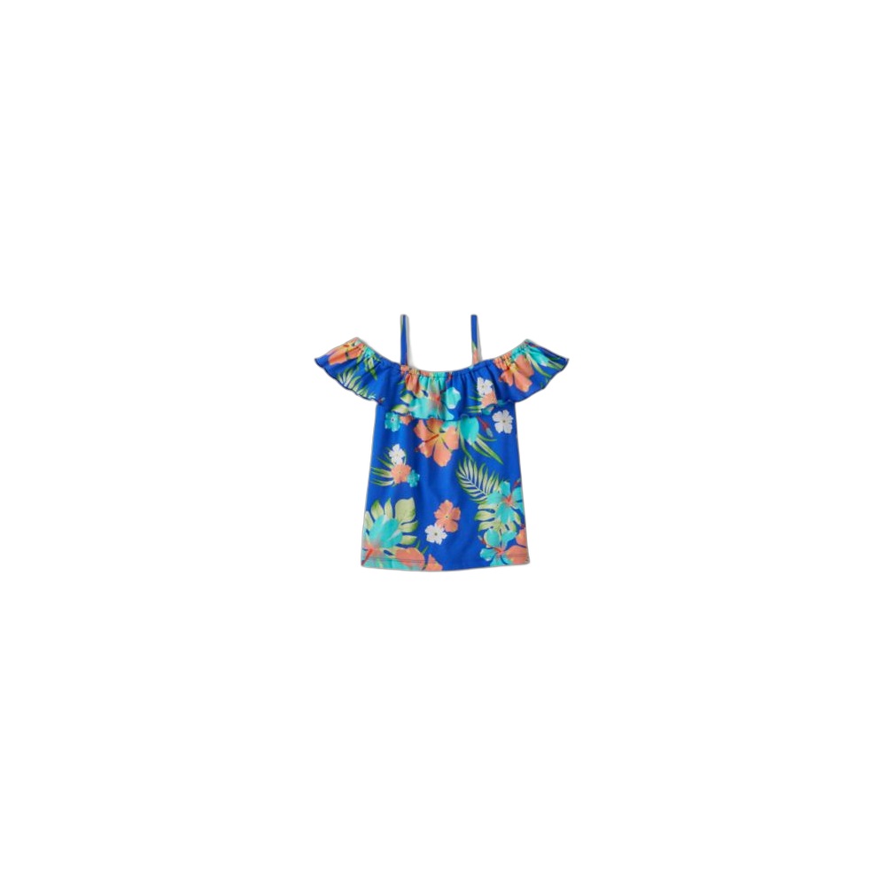 Blusa Infantil Childrens Place 4 A 7 Anos, Azul Tropical