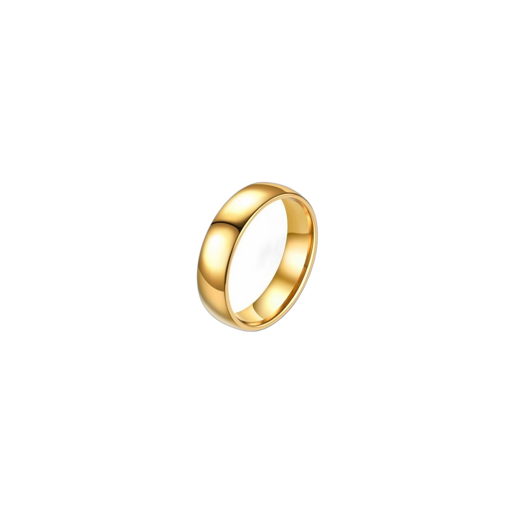 Alianças De Aço Inoxidável 29122 Gold, Tamanho Variável