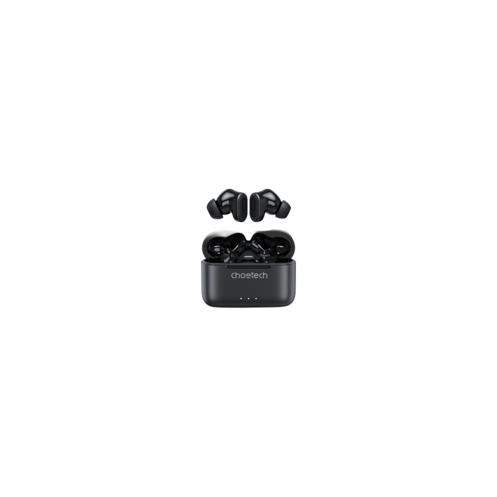 Auriculares Sem Fio Choetech Enc + Anc, Preto