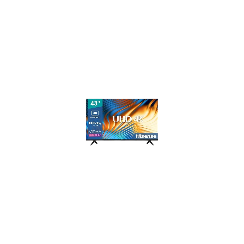 Tv Hisense 43" 4K Uhd Hdr10+ Dolby Vision 43E6N