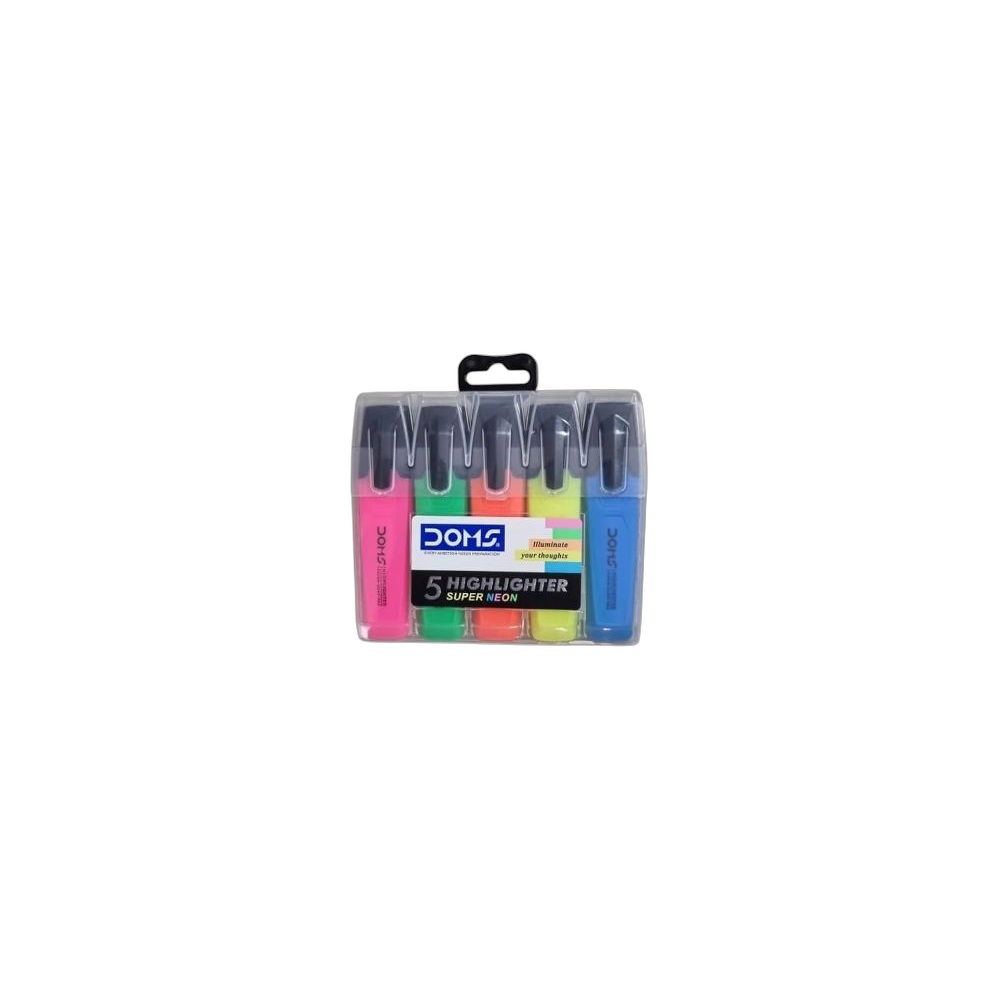 Sublinhador Doms Neon, 5 un
