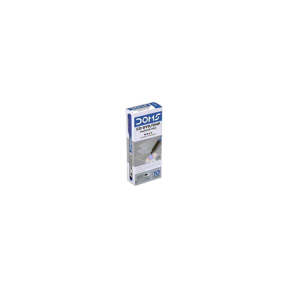 Marcador Azul Doms Cd-Dvd/Ohp