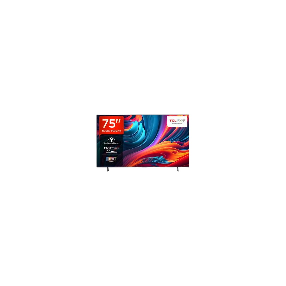 Televisor Tcl 75" P635 + Soundbar, Preto