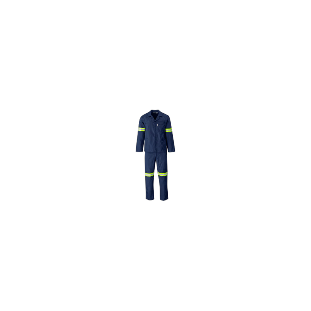 Uniforme Com Faixa Reflectiva, Azul Royal-Xl-Azul Escuro