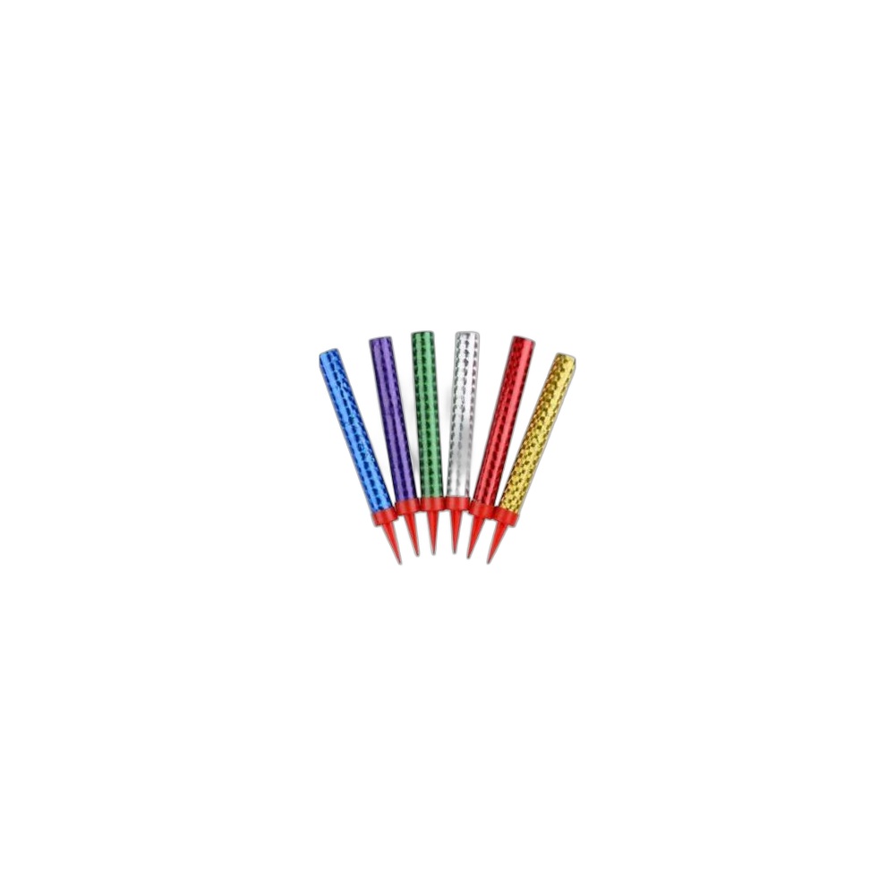 Velas Sparkles Cores Sortidas, 6 un