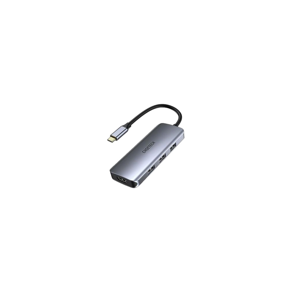 Adaptador Multiporta Usb-C 9 Em 1 Choetech, Preto