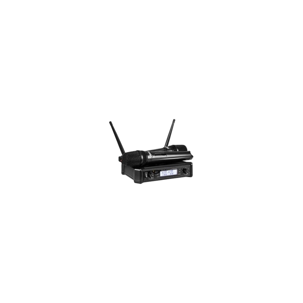Sistema 2 Microfones Hybrid U-Dv B Sem Fio, Preto