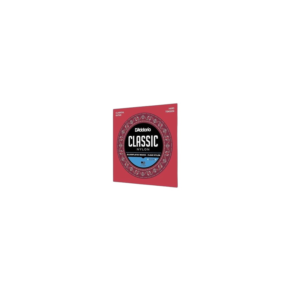 Cordas Para Guitarra Clássica D'addario Ej27H Classic Nylon Ht, Conjunto Completo