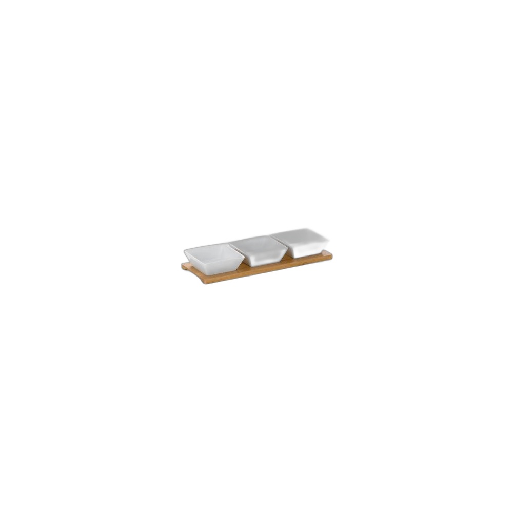 Conjunto Pratinhos De Snacks, 3 Peças