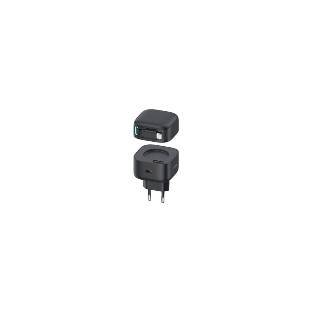 Carregador Rápido Usams Us-Cc202 Pd35W Type-C Com Cabo Magnético Retrátil Type-C, Cores Variadas