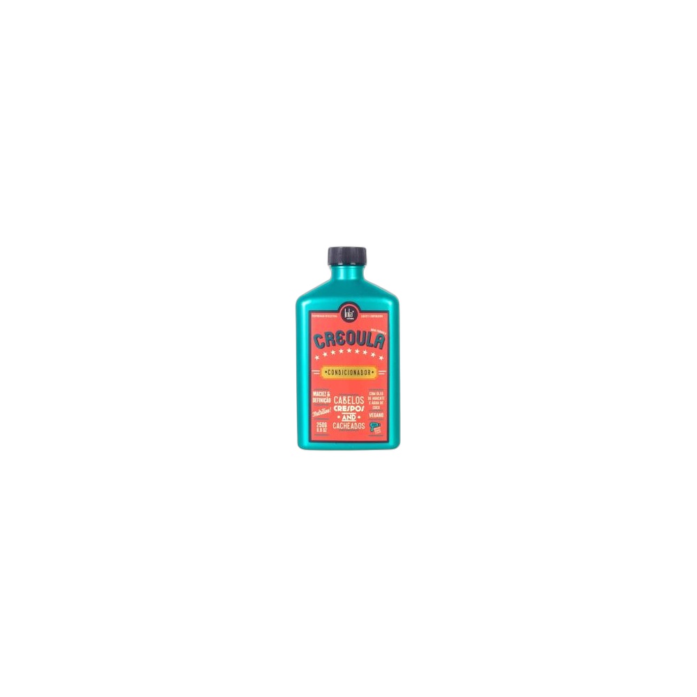 Condicionador Lola Cosmetics Creoula Cabelos Crespos Cacheados Óleo De Abacate E Água De Coco, 250g