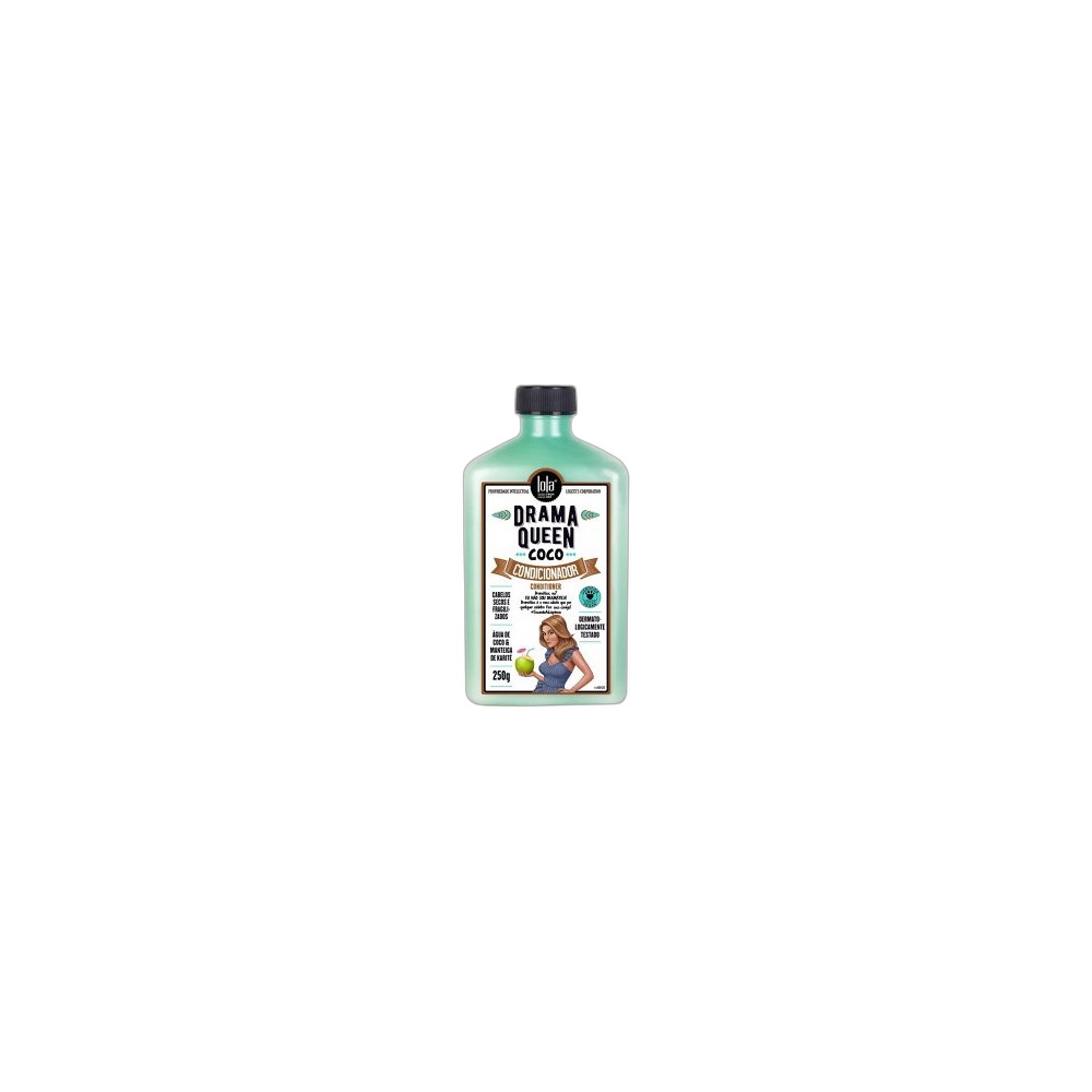 Condicionador Natural Lola Cosmetics Água De Coco & Manteiga De Karité, 250g