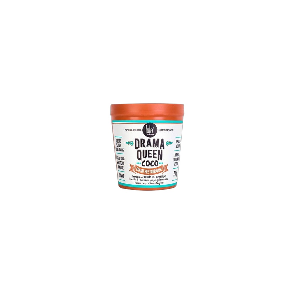 Creme Restaurador Água De Coco & Manteiga De Karité Lola Cosmetics, 230g