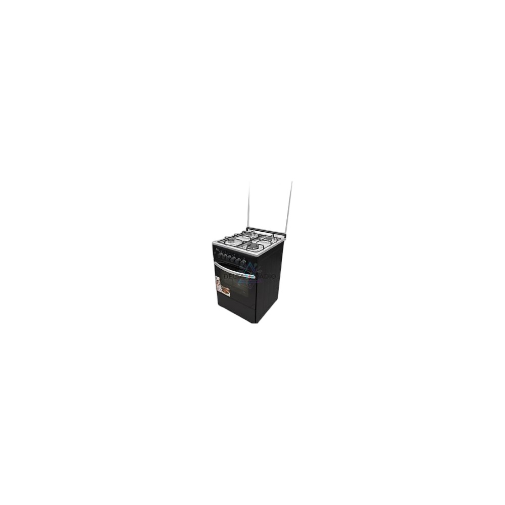 Fogão Ideal 4 Bocas 50*50 gás Forno Eléctrico 5340g, Preto