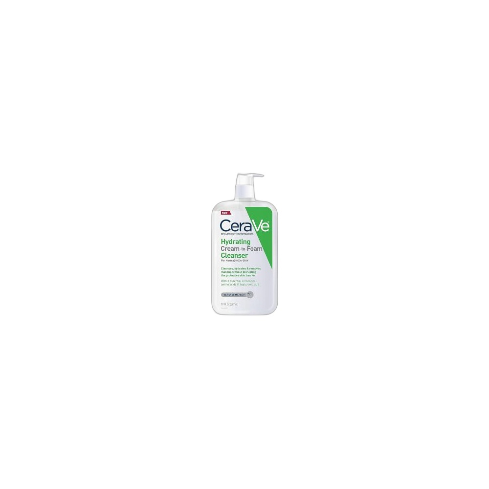 Creme De Limpeza Hidratante Espumante Cerave Para Pele Normal A Seca, 236ml