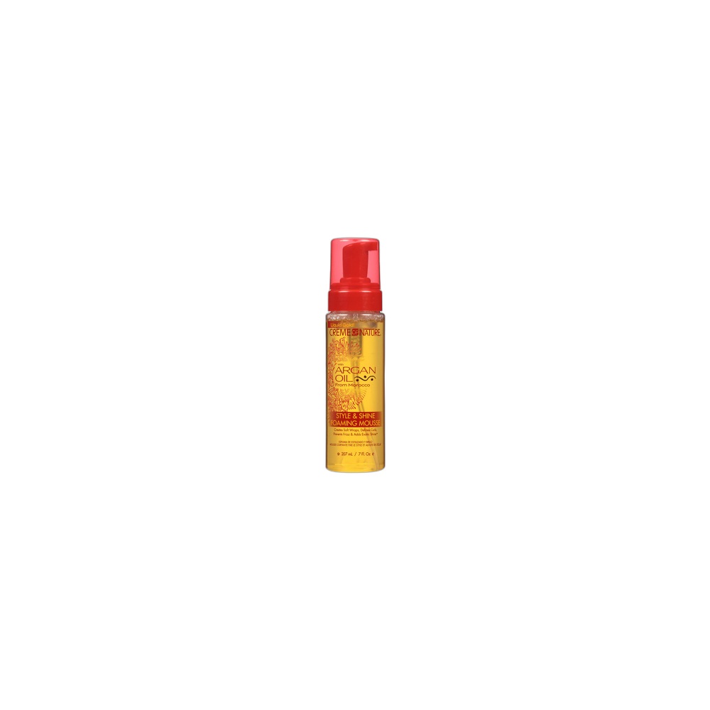 Espuma Modeladora Style & Shine Creme Of Nature Com Óleo De Argan, 207ml