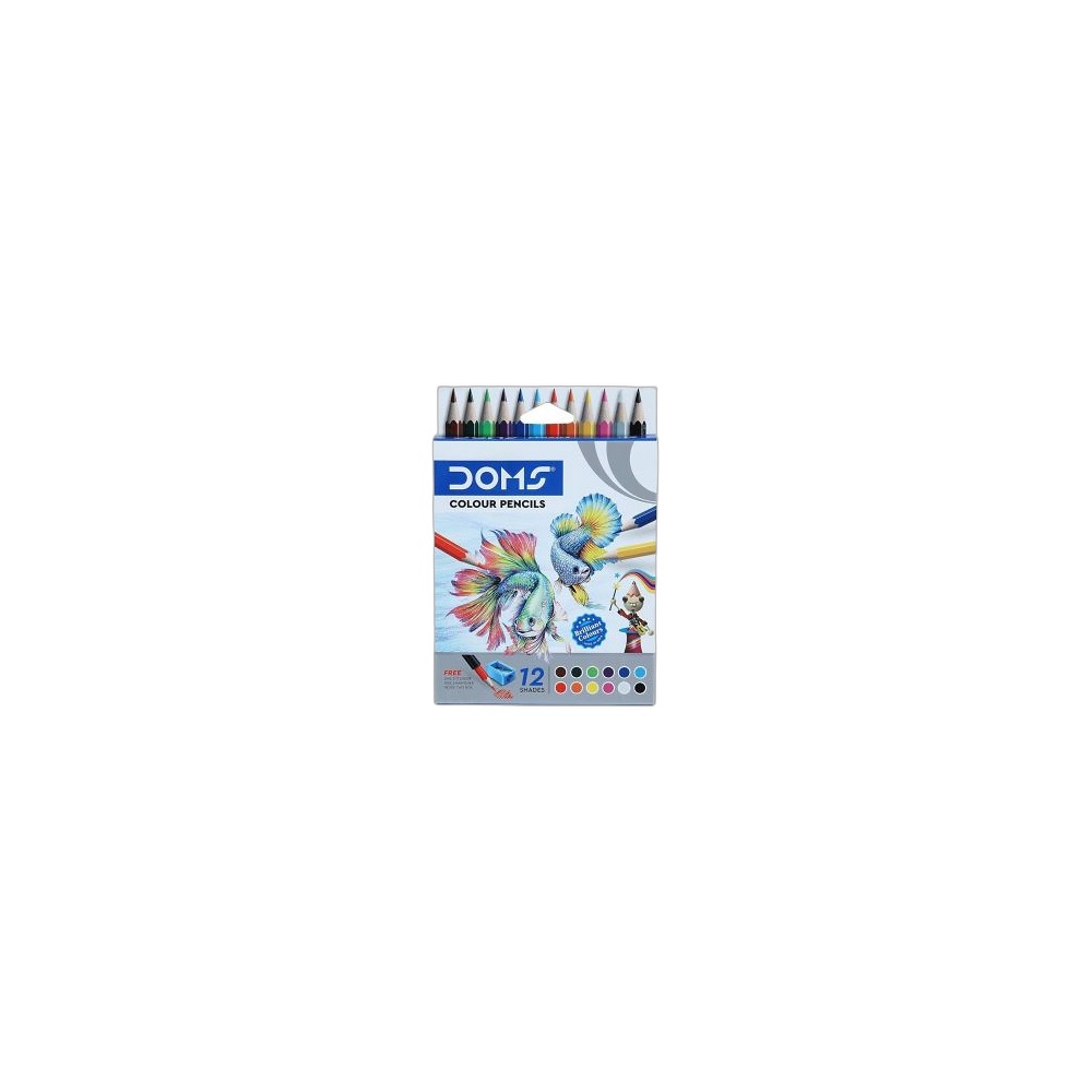 Lápis De Cor Doms Half Size, 12 Cores