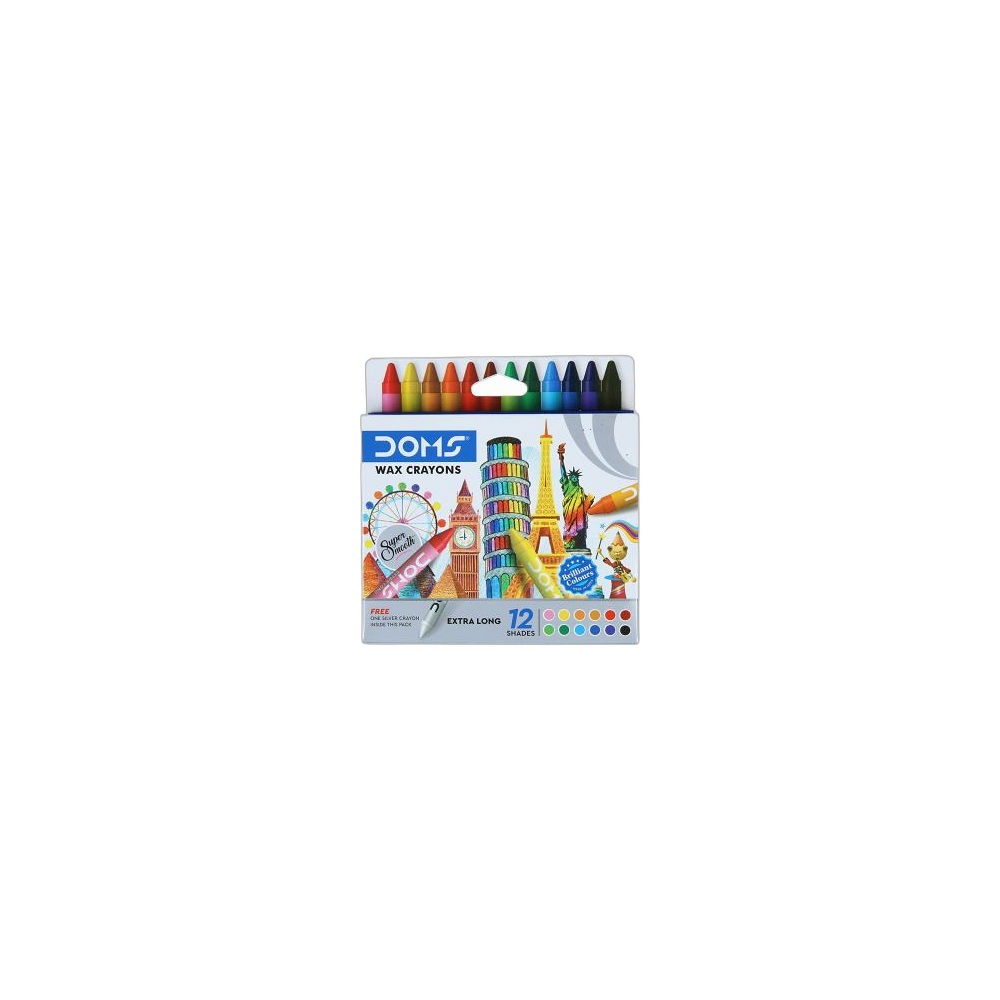 Crayon Extra Longo Doms, 12 Cores