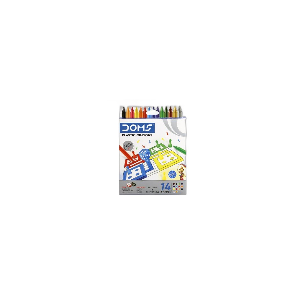 Crayon Plástico Doms Fbb Box, 14 Cores