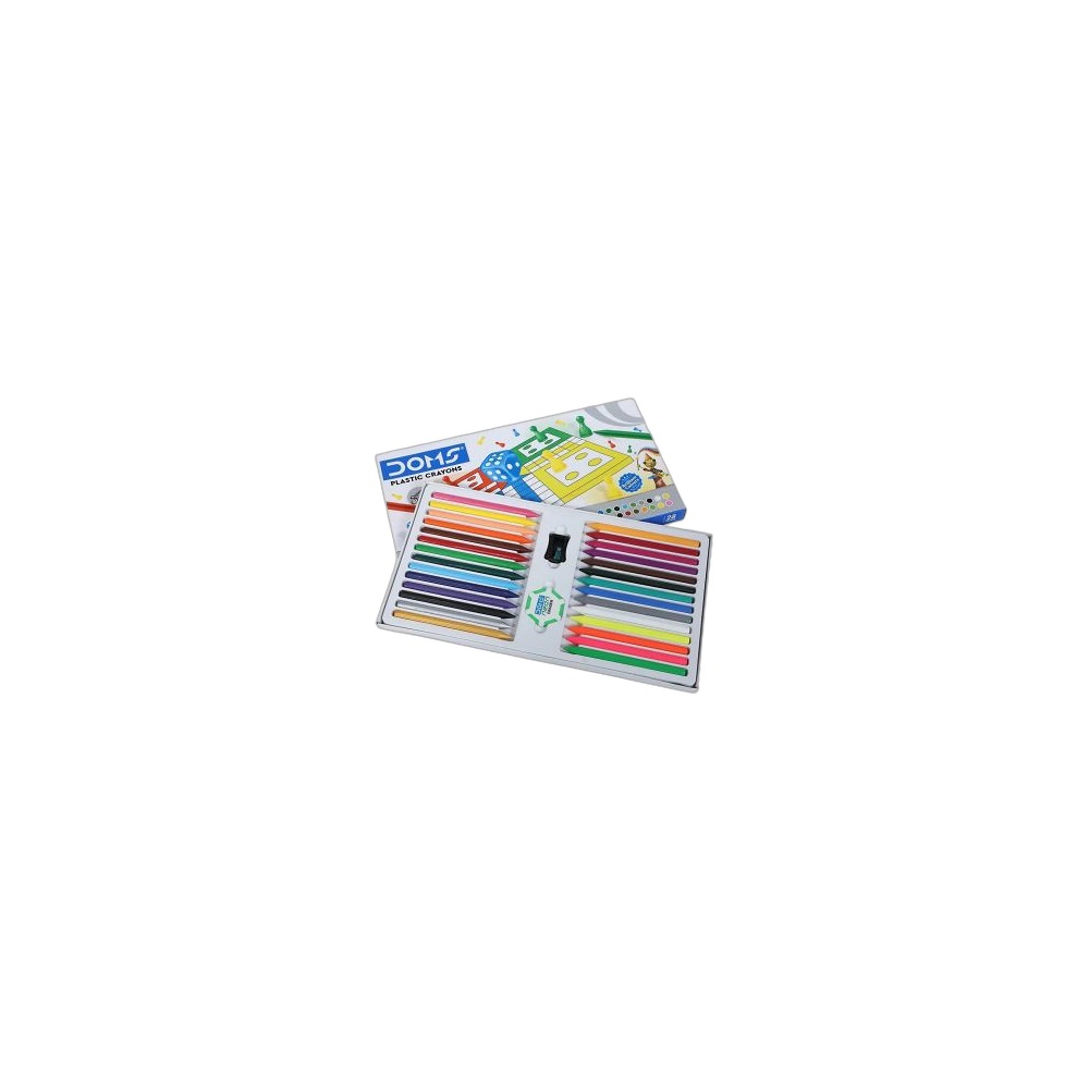 Crayon Plástico Doms Fbb Box, 28 Cores