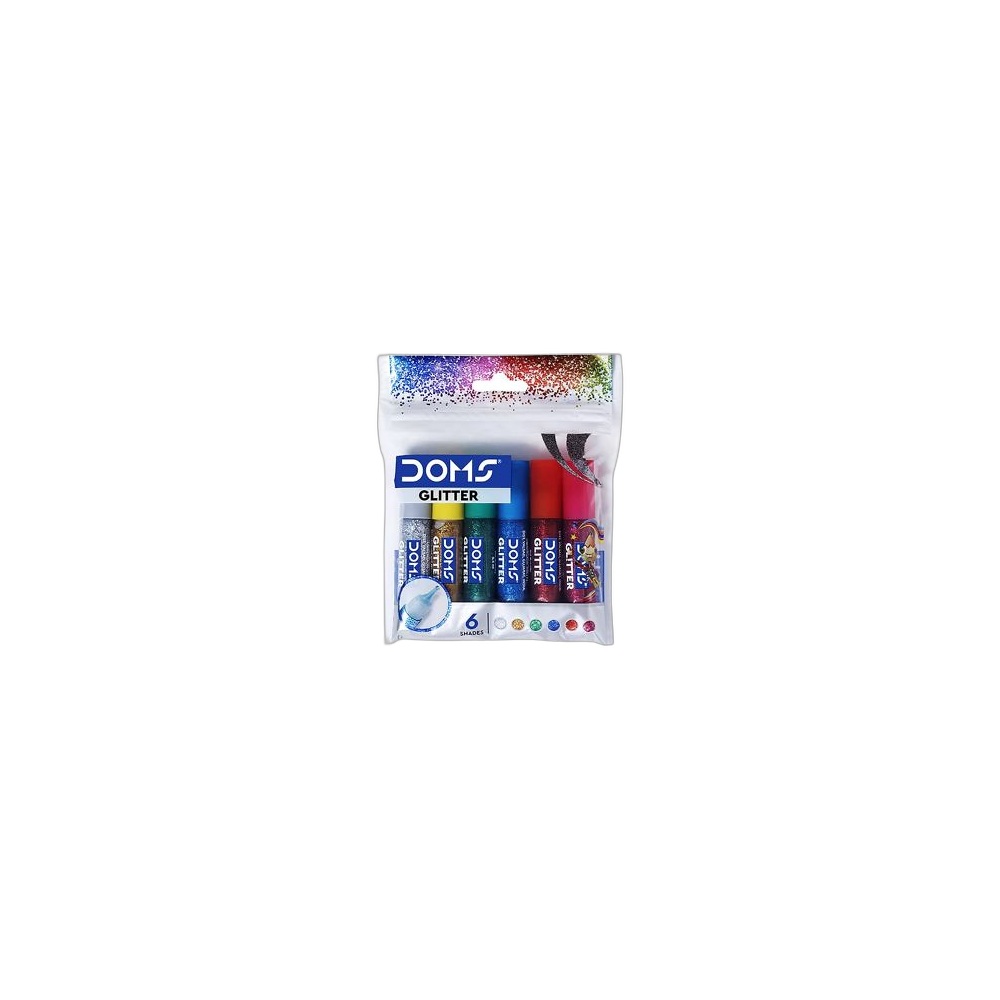 Cola Glitter Doms 10 ml, 6 Cores