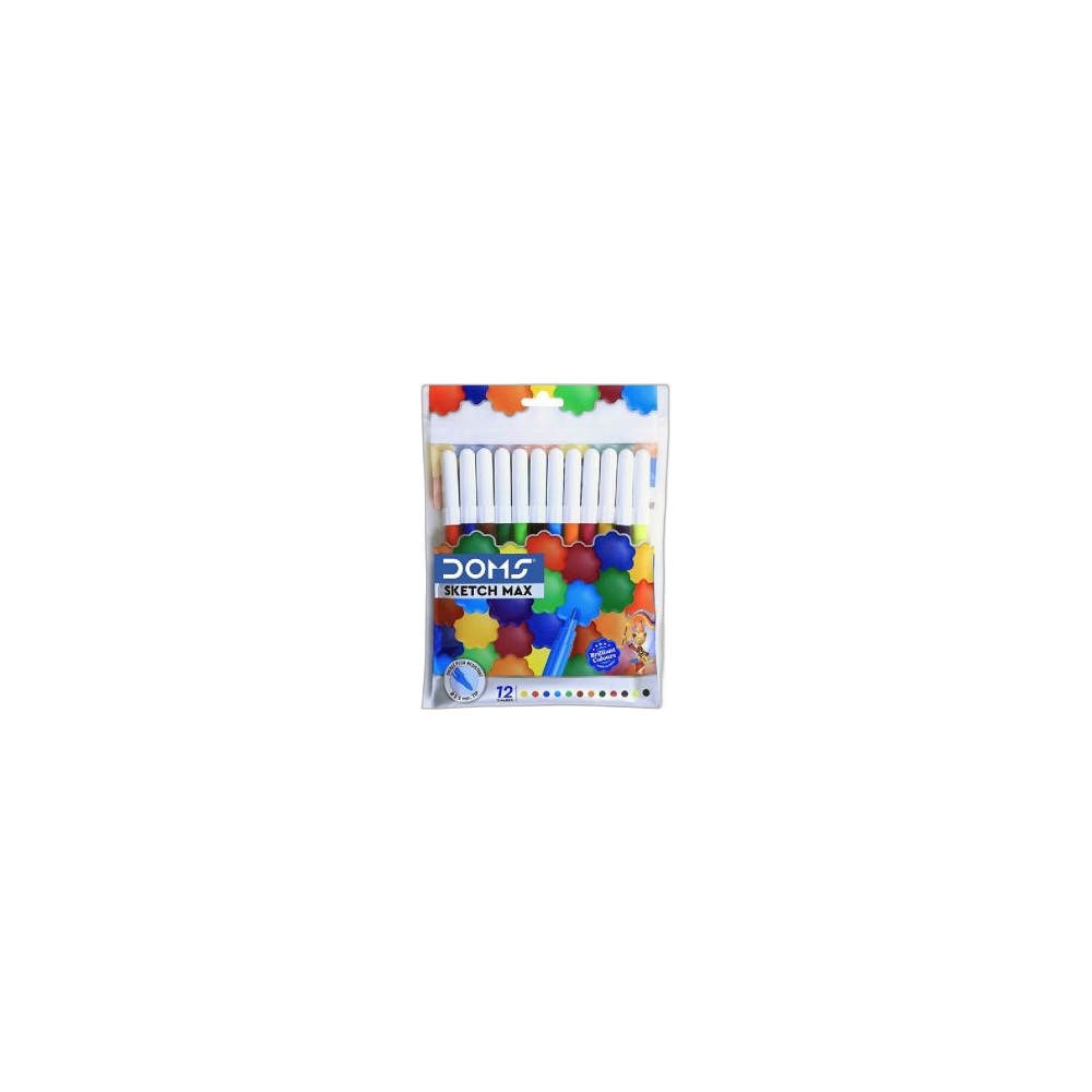 Canetas Aguarela Doms Mini Water Colour, 12 Cores