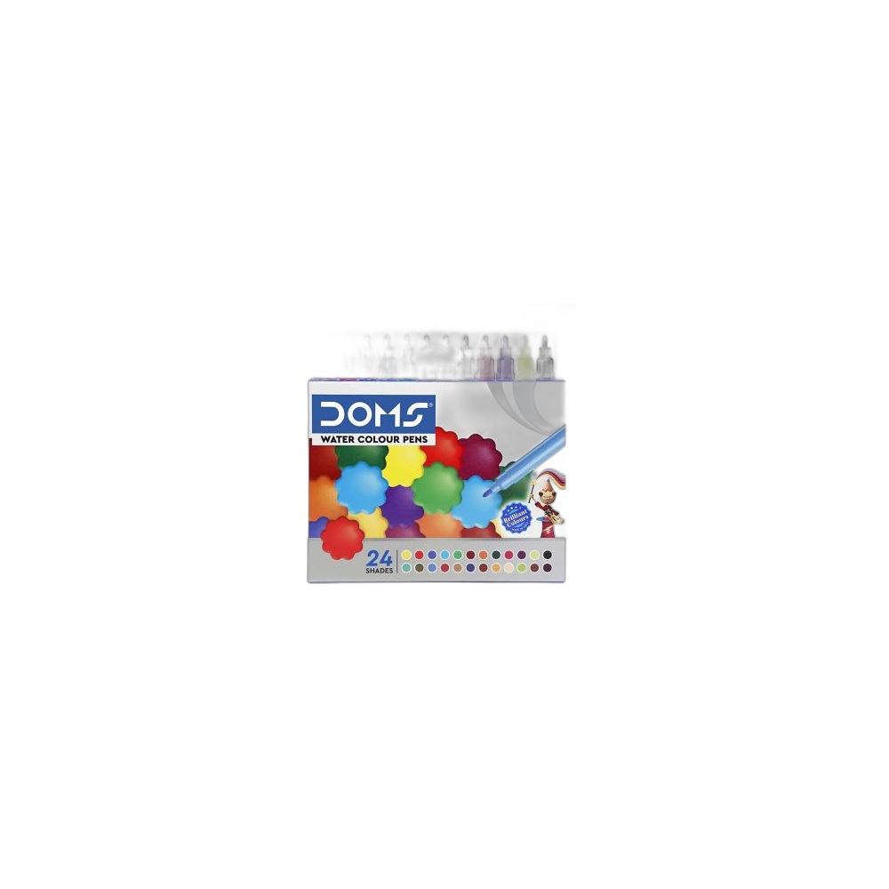 Canetas Aguarela Doms Mini Water Colour, 24 Cores