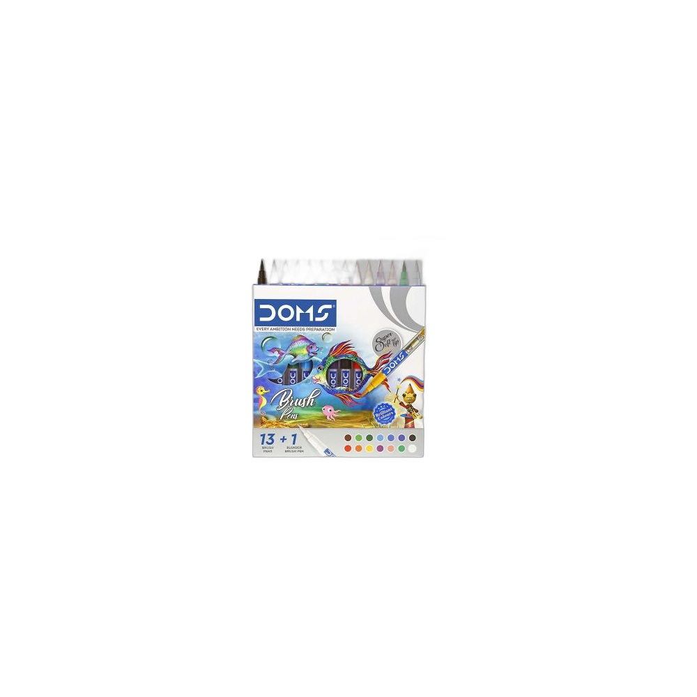 Canetas Brush Doms Display Box, 14 Cores