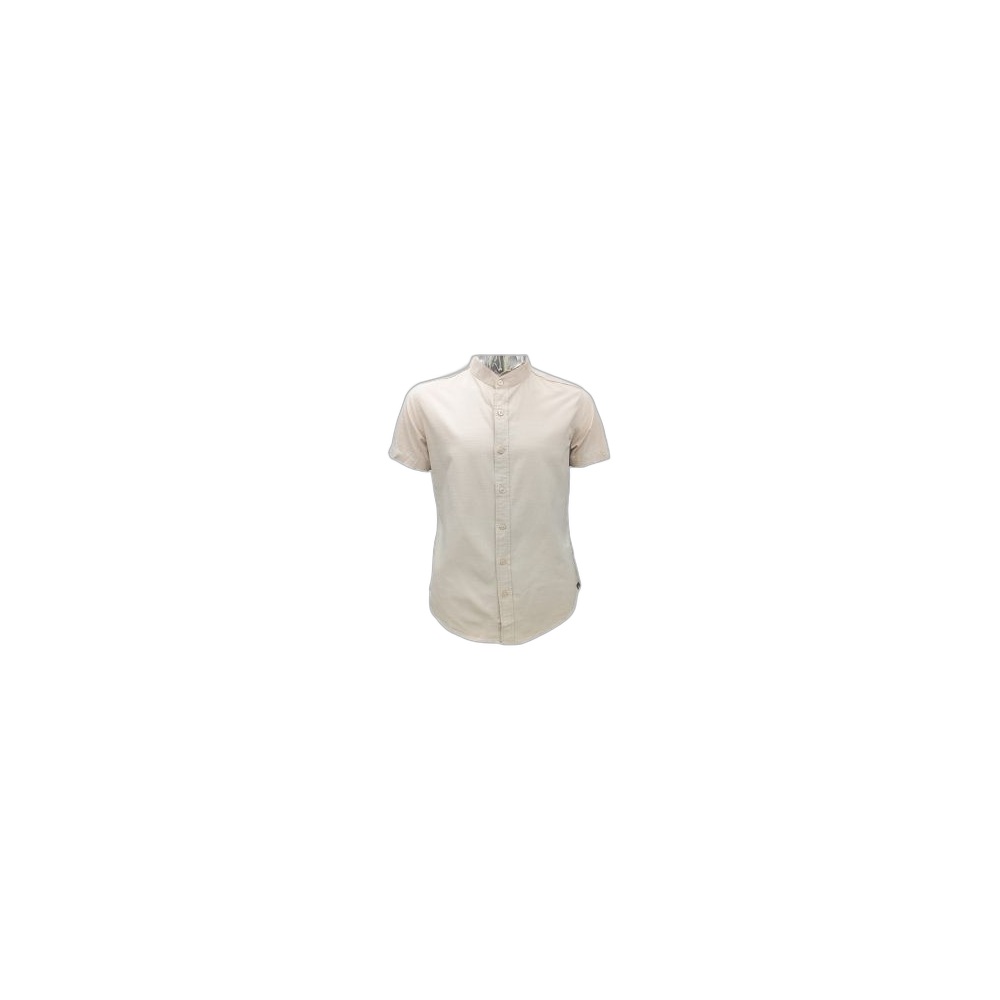Camisa De Mangas Curtas Aiiz Linho, Creme