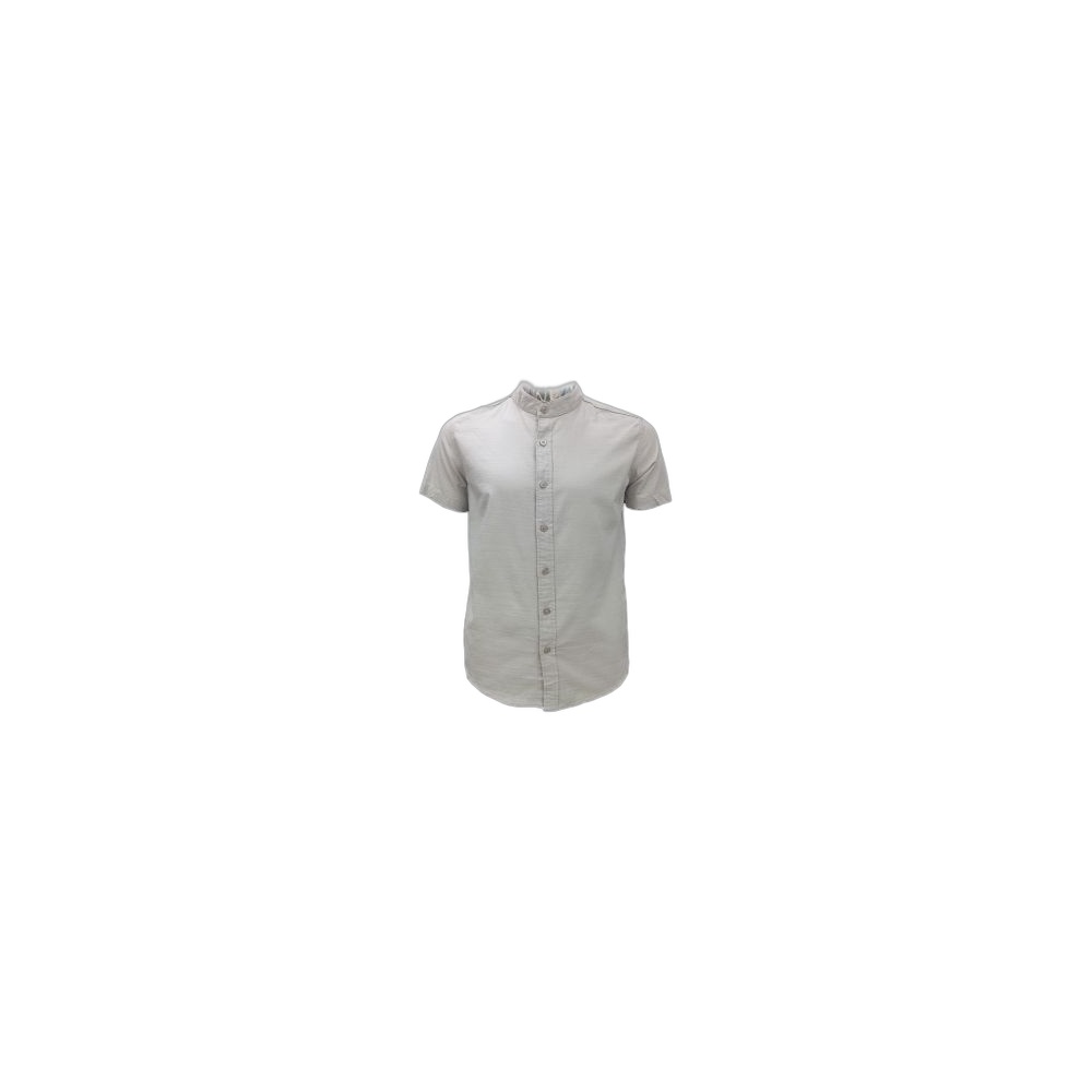 Camisa De Mangas Curtas Aiiz Linho, Cinza