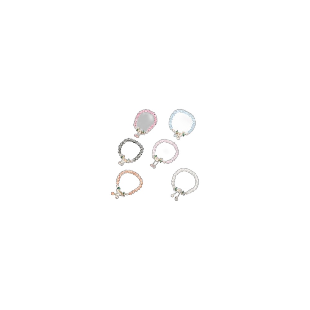 Pulseira Floral De Cristais Com Detalhe Em Flor, Cores Sortidas
