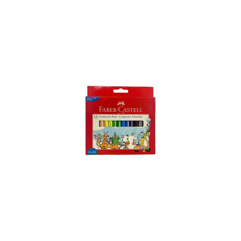 Caneta De Feltro Faber Castell, 15 Cores