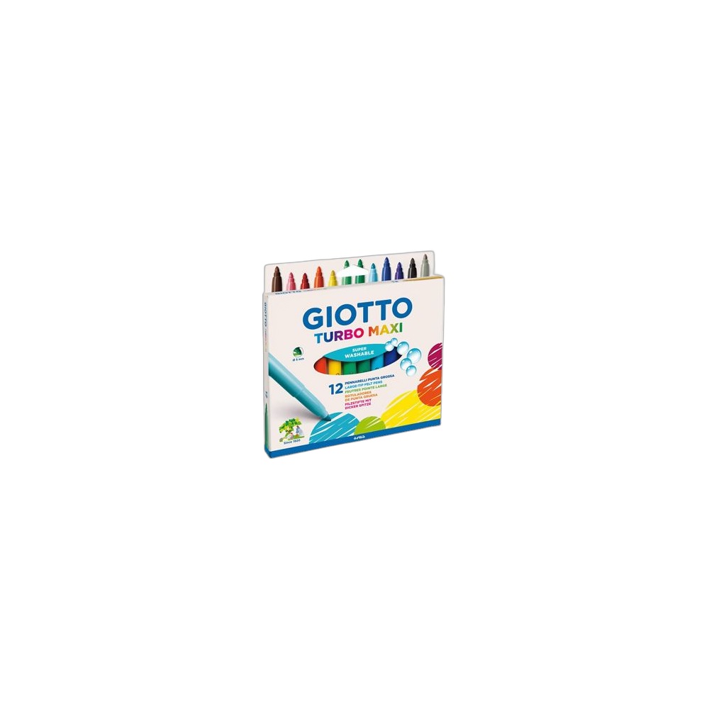 Caneta De Feltro Giotto Ponta Grossa, 12 Cores