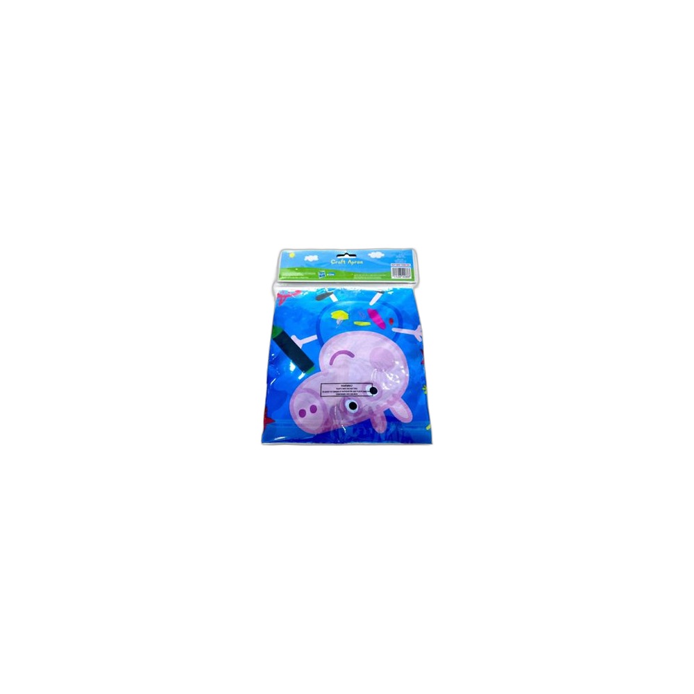 Avental Infantil Para Pintura Impermeavel Pepa Pig, Azul