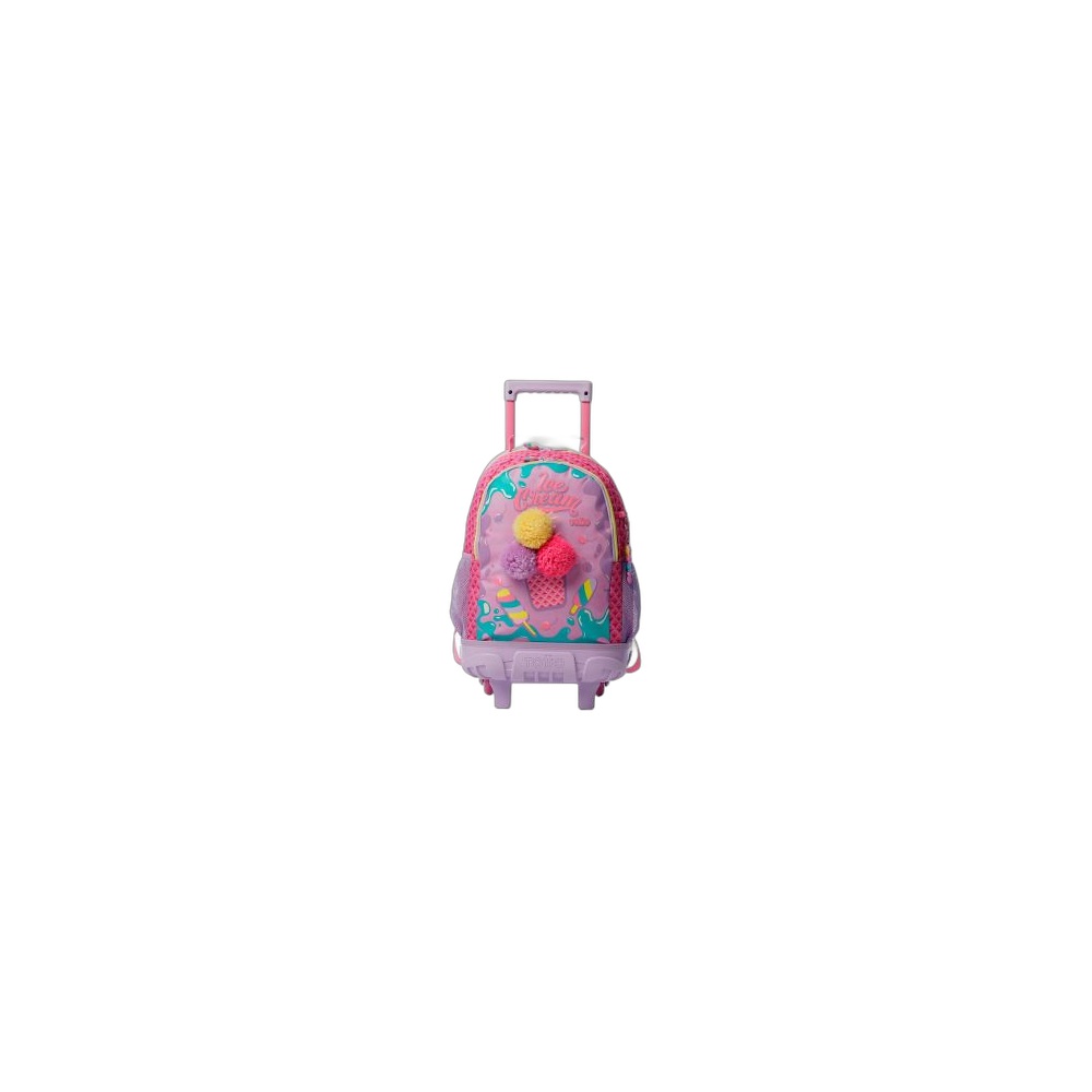 Mochila Escolar Com Rodas Totto Ice Pop, Tamanho M