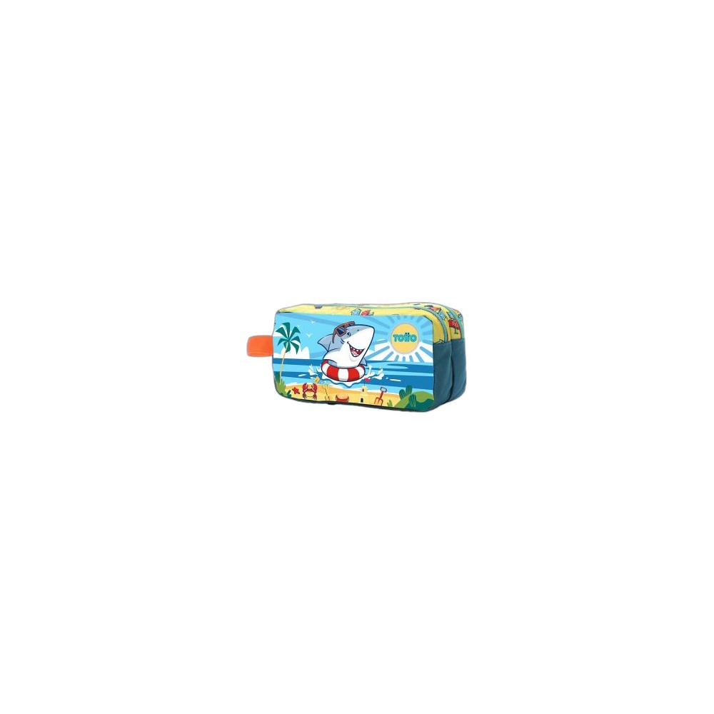 Estojo Multiuso Totto Little Surfer Gris