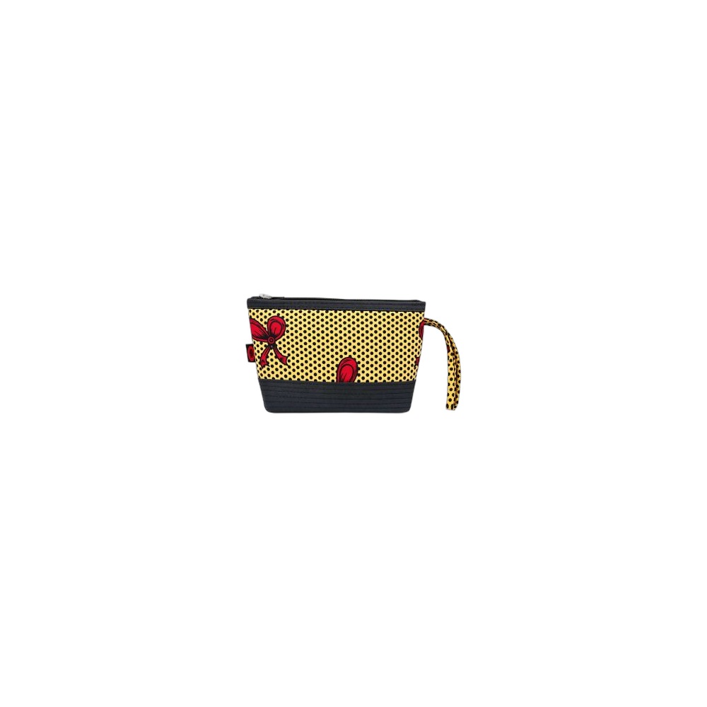 Carteira De Mão Capulana Modelo Laço Vermelho By Pushti