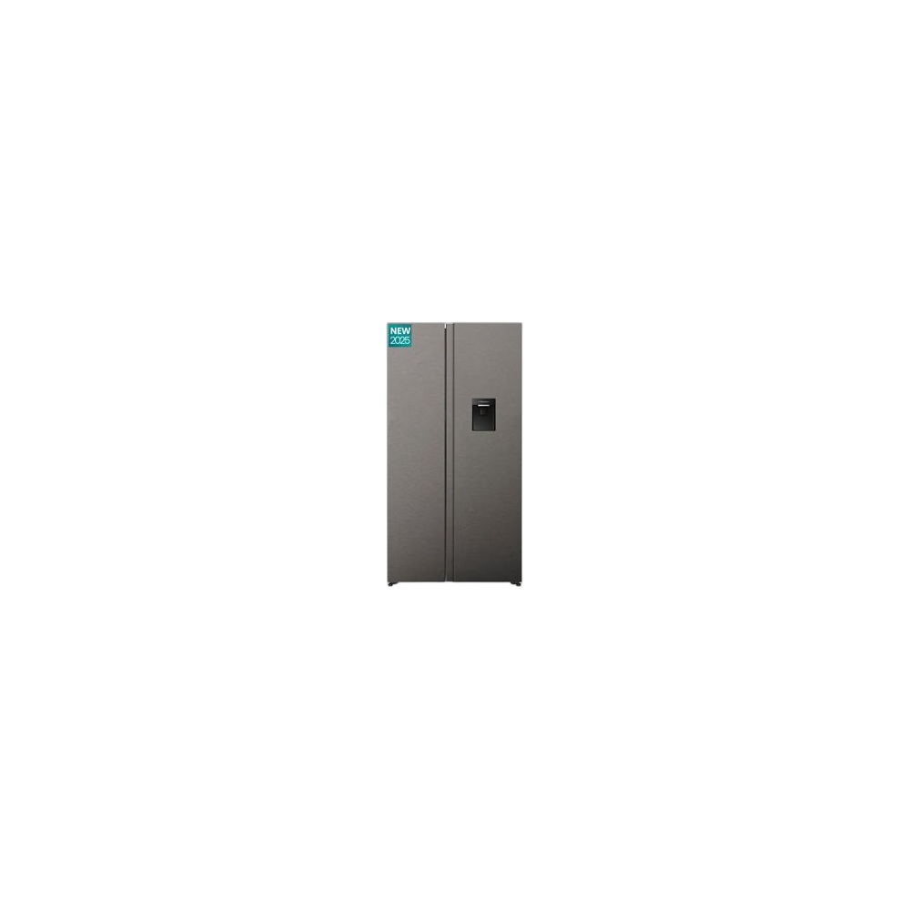 Geleira Hisense 351L 2 Portas Side By Side No Frost Inverter H680Sit-Wd, Cinza
