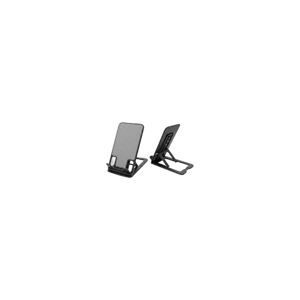 Suporte Stand Plástico Tablet Smartphone, Preto