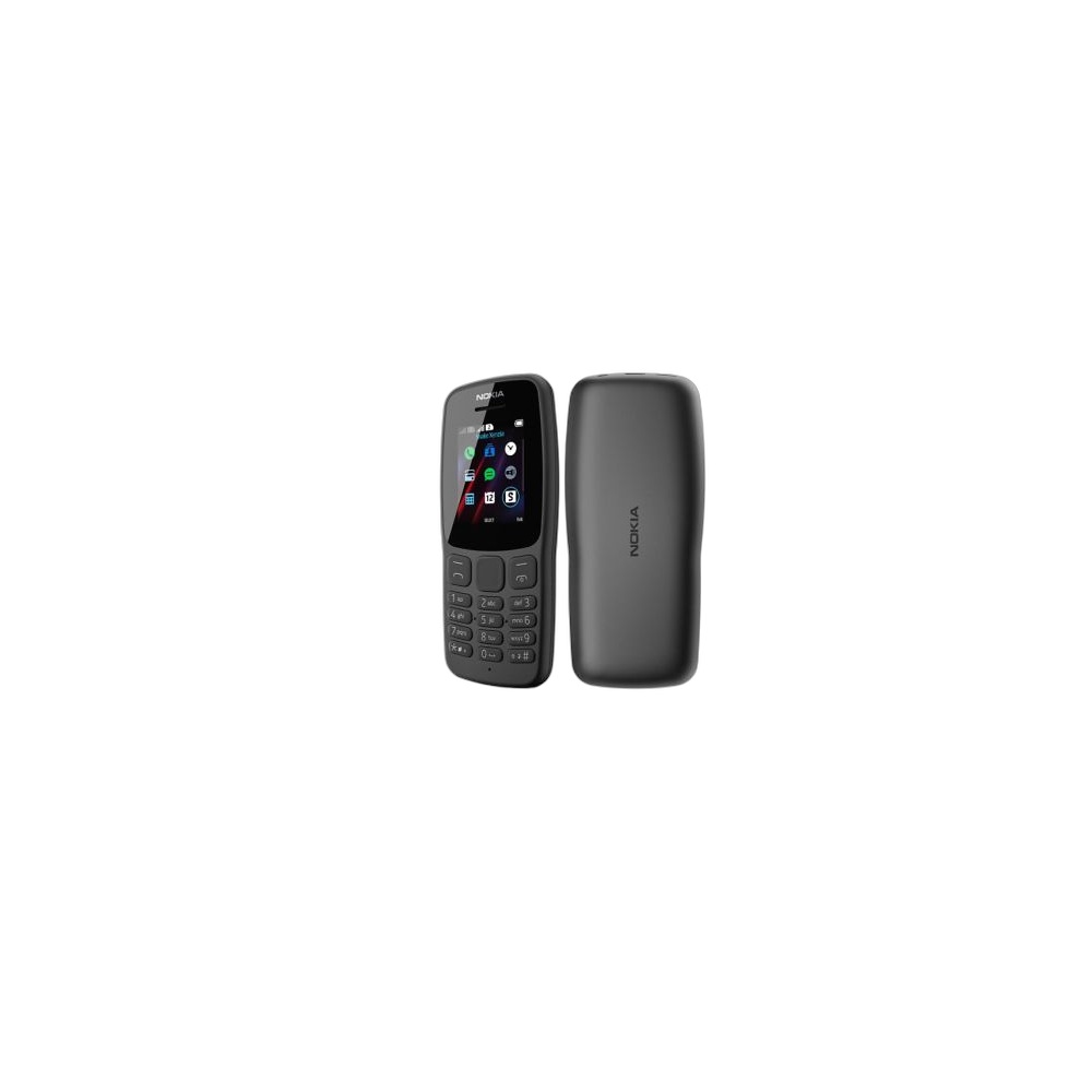 Bombinha Nokia 106 Dual Sim, Preto