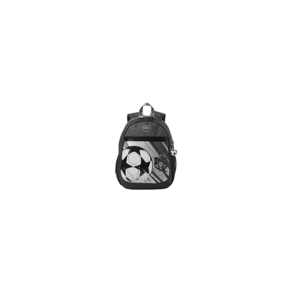 Mochila Infantil Totto Champion M, Preta
