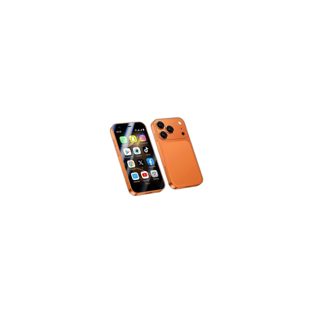 Mini Smartphone Genérico Iphone 17 Pro Max 512Gb|8Gb Ram Dual Sim, Laranja